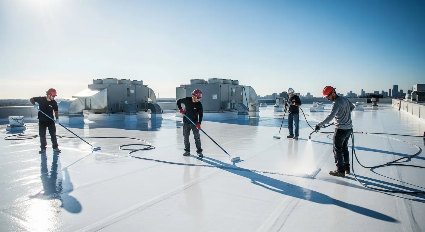Commercial Acrylic Roof Coatings in Conroe, TX