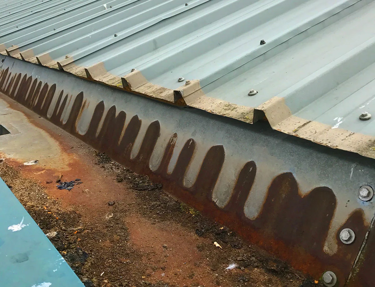 A preconstruction roof inspection